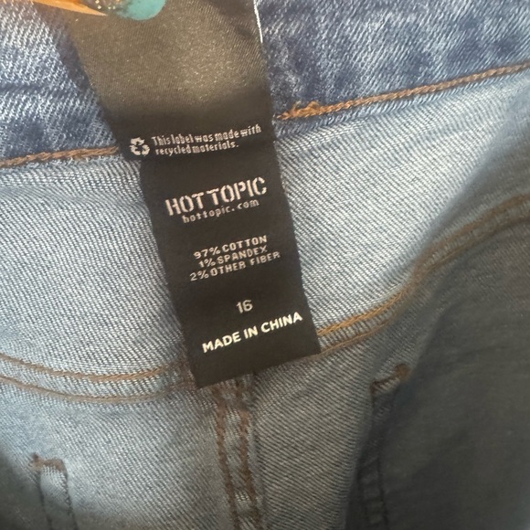 Hot Topic Blue Jeans with Character Print - Picture 6 of 6